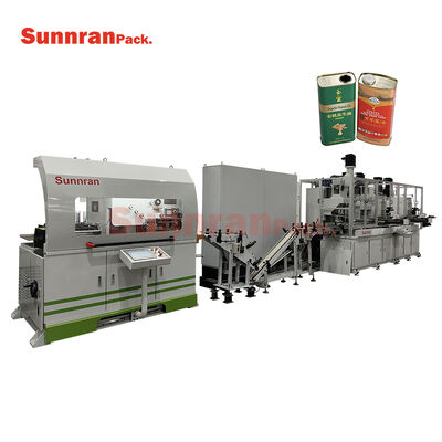 linea di produzione di piccole lattine rettangolari