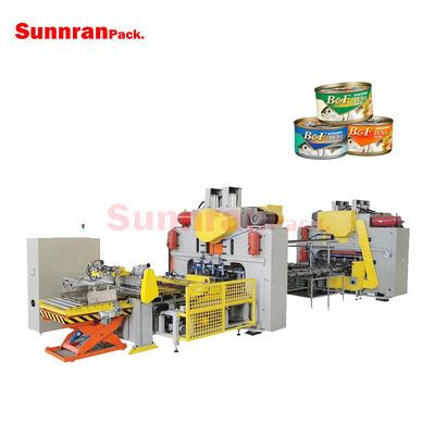 Linea di produzione automatica per scatolette di tonno in due pezzi