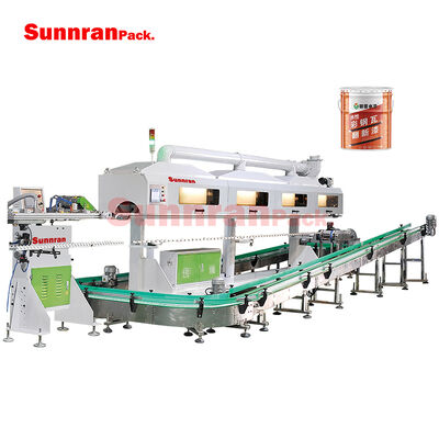 Linea di produzione del corpo del secchio 18-20L completamente automatica con velocità di 55 lattine/min